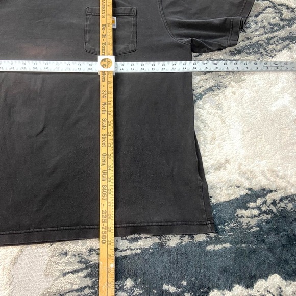 Vintage Y2K Carhartt Faded K87 Pocket T Shirt Men XL Black Workwear Distressed - Picture 6 of 8